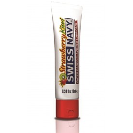 Лубрикант Swiss Navy Strawberry Kiwi Lube с ароматом клубники и киви - 10 мл.